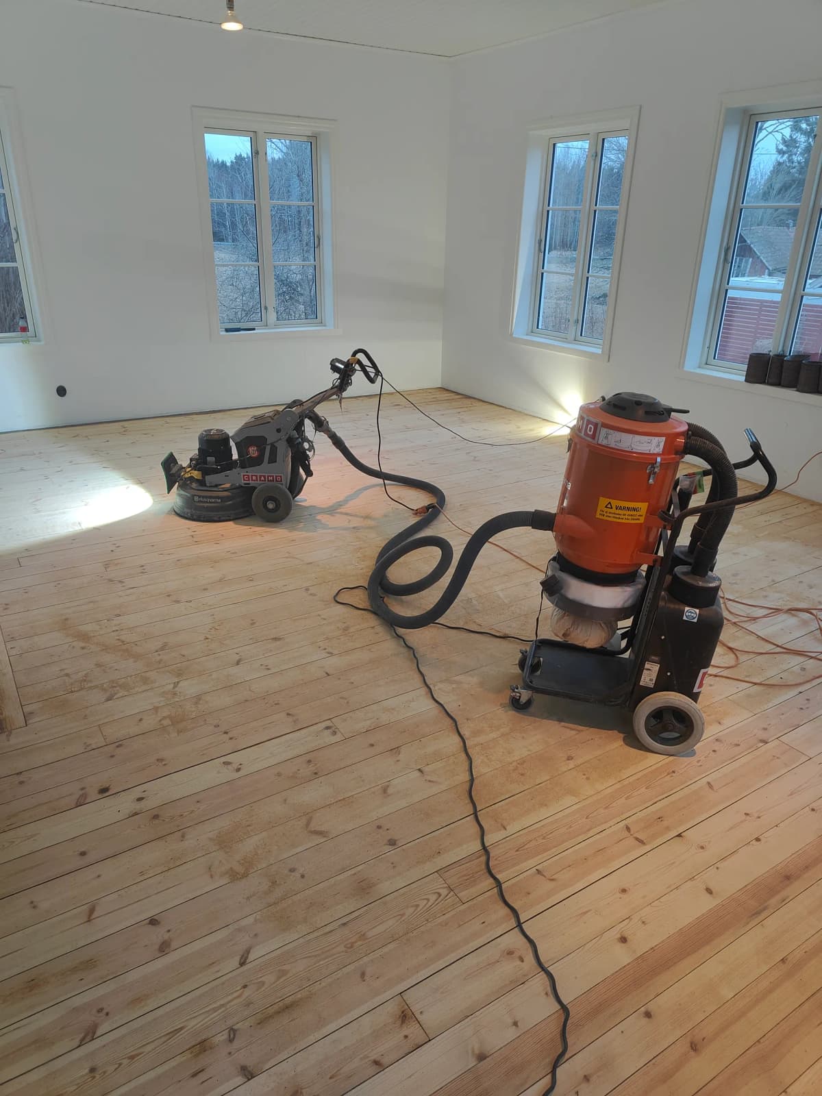 Slipning och renovering av trägolv - Efter