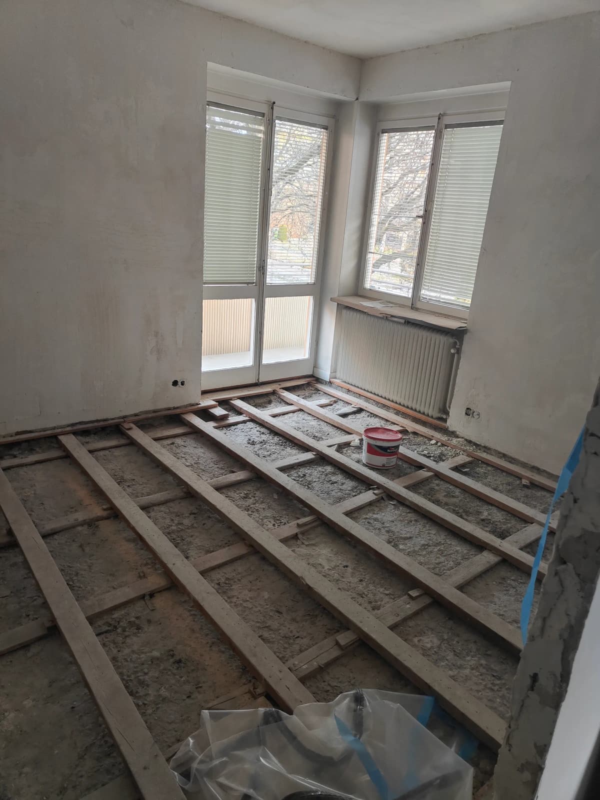 Golvrenovering - Före