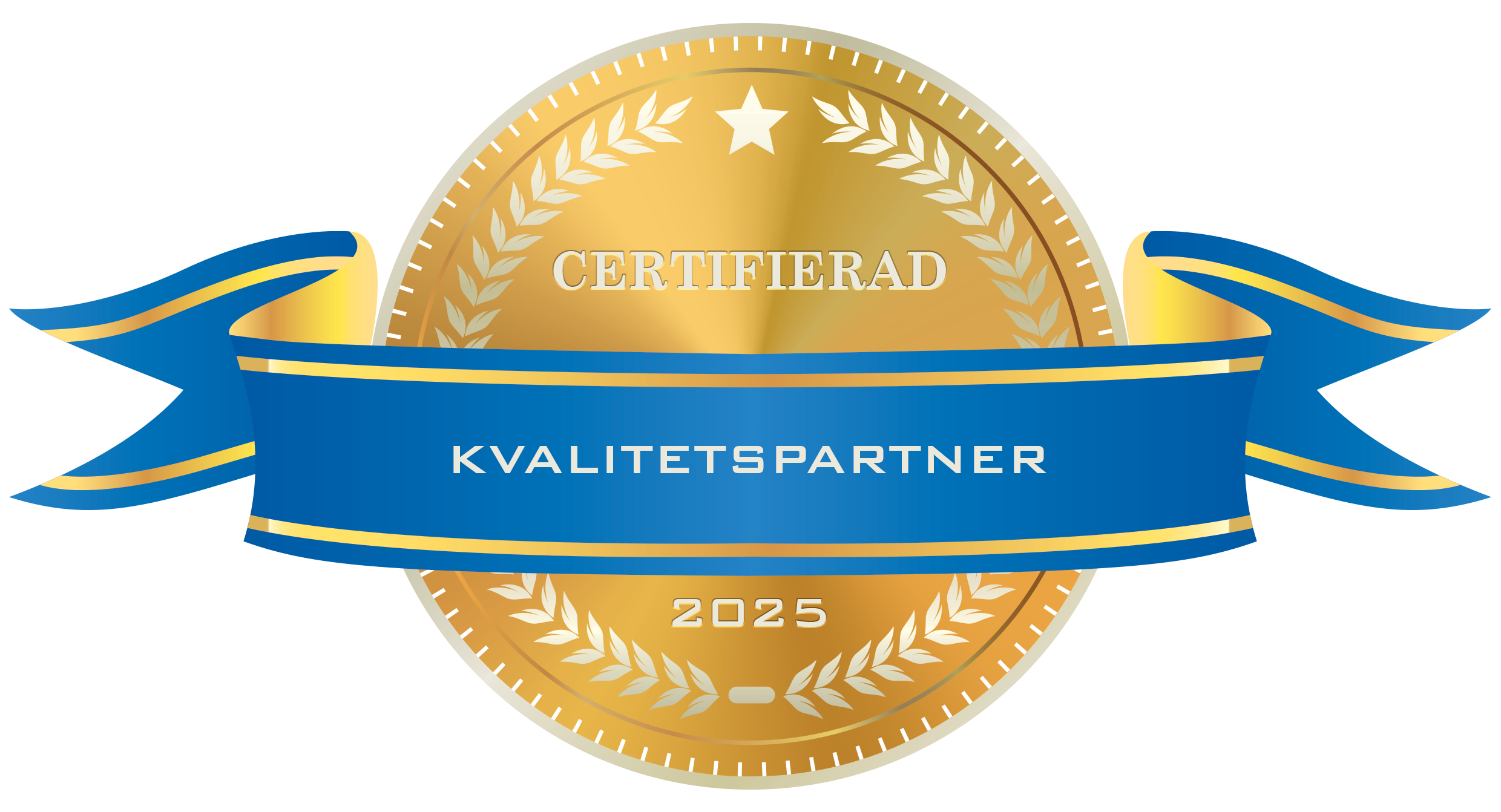 Certifierad Kvalitetspartner Guldsigill 2025