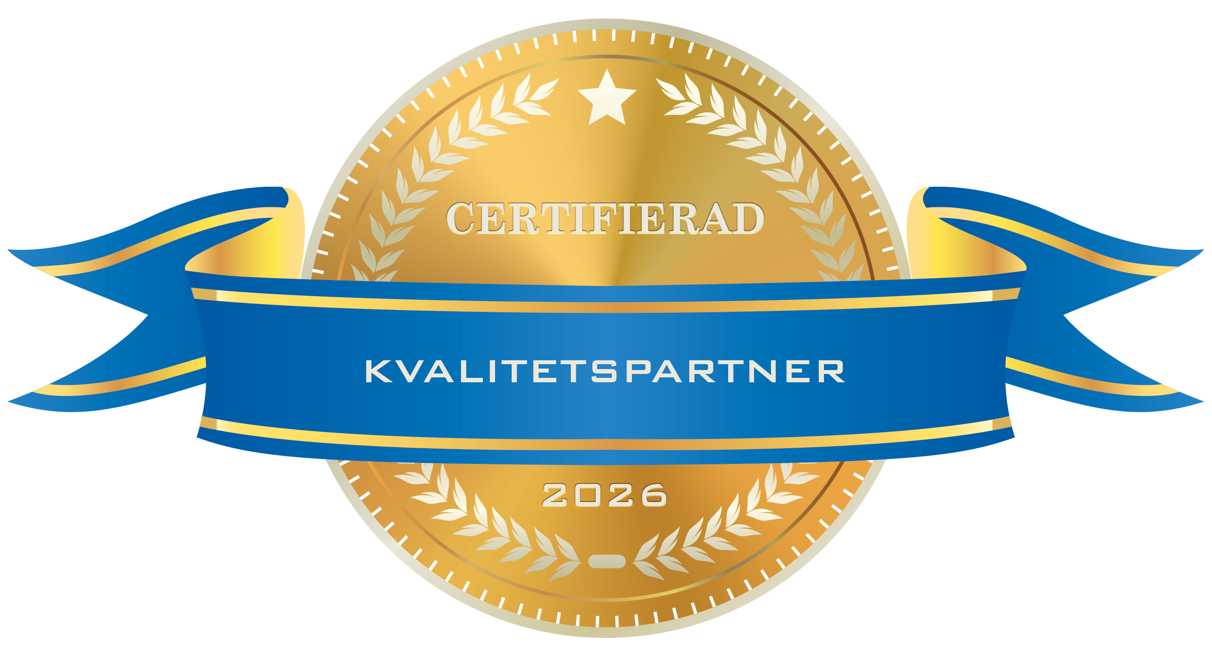 Certifierad Kvalitetspartner Guldsigill 2026